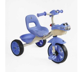 Велосипед 3-х колісний BS-60811 Best Trike (1) колеса EVA переднє 10’’, заднє 8’’, сталева рама, УКР. ОЗВУЧУВАННЯ, кошик, в коробці