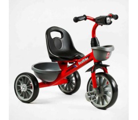 Велосипед 3-х колісний BS-23044 Best Trike (1) колеса EVA переднє 12’’, заднє 10’’, сталева рама, фара з музикою та світлом, 1 пісня українською та 2 англійською, 2 кошики, в коробці