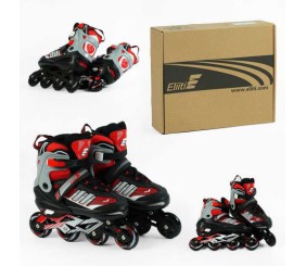 Ролики 12348-XL розмір 42-45 (6) колеса PU,  d коліс – 7 см, устілка 27-29 см, алюмінієва рама, підшипник ABEC-7, в коробці