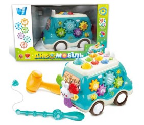 Диво-мобіль, укр (підсвічування, пісні, казки, спінер, шестерні, ксилофон, ноти, гра на швидкість реакції)