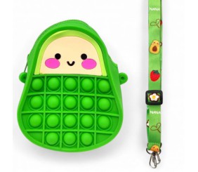 Дитяча сумочка POP IT (силікон) зелений