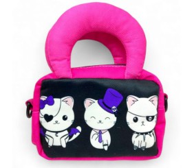 Сумочка mini (текстильна) 18х123 см (без ручок) (рожева)