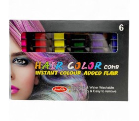 Фарба для волосся неонова, 6 кольорів (розовий, фіолетовий, зелений, красний, синій, жовтий)