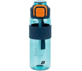 Пляшечка для води, 800 мл, блакитно-помаранчева