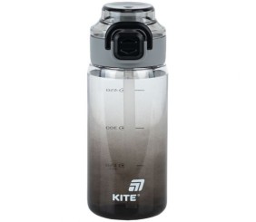 Пляшечка для води, 600 мл, чорна