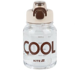 Пляшечка для води, 700 мл, біло-коричнева