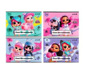 Зошит для малювання, 24 арк., скоба, УФ лак + глітер, LO