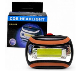 Ліхтарик світлодіодний налобний (3 батарейки AAA) розмір 7х6х5 см