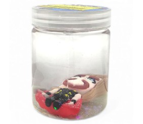 ІГРАШКА-АНТИСТРС СЛАЙМ З ФІГУРКОЮ "ГЕРОЇ МАРВЕЛ" (ПРОЗОРИЙ)