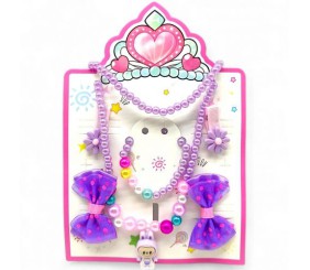 Дитячий набір біжутерії Лабубу (бузковий)