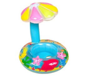 Надувне коло з сидінням Пальма 60 см (БЛАКИТНЕ) малюнок може відрізнятися