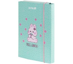Папка для зошитів В5 на гумці картон, Feel Good