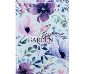 Зошит для записів А4 96 арк., кліт., Purple Garden
