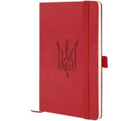 Книга записна Partner Soft Skin,125*195,96арк,кліт,червВоля