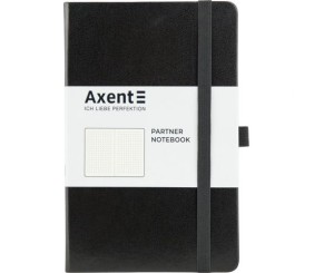Книга записна Partner, 125*195, 96арк, крап, чорна