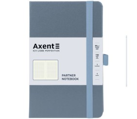 Книга записна Partner, 125*195, 96арк, кліт, сіра