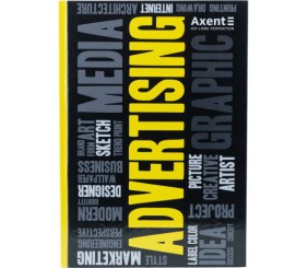 Книга записна А4, 80 арк., кл.,Colors, жовта