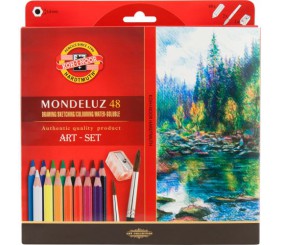 Олівці кол. аквар. Mondeluz, 48 шт.