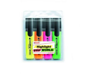 Маркер Highlighter e-345 набір 4 шт. (блістер PVC)