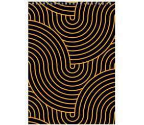 Блокнот на спiралi, А4, 48 арк.,кліт., жовтий