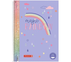 Коледж-блок А4 Premium, лін., 80 арк., Rainbow