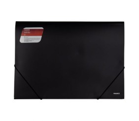 Папка на гумках, А3, чорна