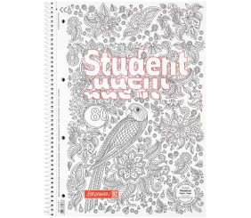 Коледж-блок А4 Premium, лін.., 80 арк., Zenart bird