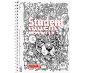 Коледж-блок А4 Premium, крапка, 80 арк. Zenart Lion