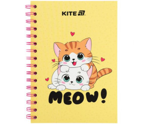Блокнот на спіралі картонна обкл., А5, 80 арк, кл, Cute 1