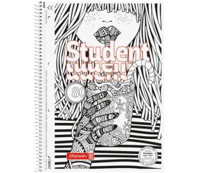 Коледж-блок А4 Premium, кліт., 80 арк., Zenart Cocktail