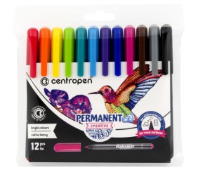 Маркер Permanent Creative 2896 , набір 12 шт.
