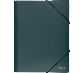 Папка на гумках, А4, зелена