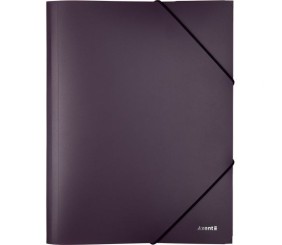 Папка на гумках, А4, сливова