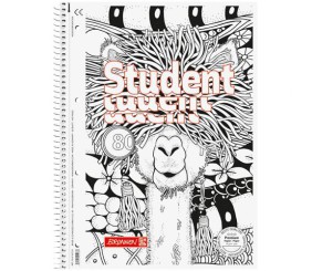 Коледж-блок А4 Premium, лінія, 80 арк., Zenart Lama