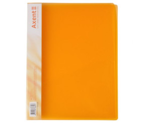 Папка-швидкозшивач А4, прозора помаранч