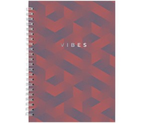 Блокнот на спіралі тверда обкл., А5, 96арк. №27