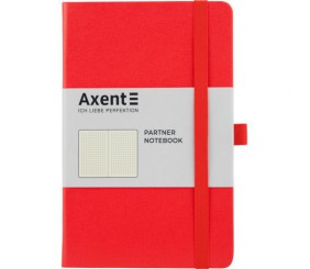 Книга записна Partner, 125*195, 96арк, крап, червона