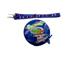 Сумочка кругла “Герой” 13 см (космонавт, синій)