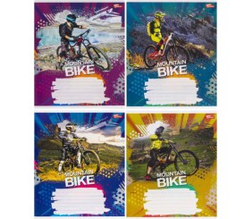 Зошит кольоровий 18 аркушів, лінія (20 штук в упаковці)