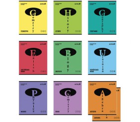 Зошит предметний, 48 арк., кл., Bright, набір 10 шт