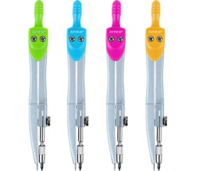 Циркуль у футлярі асорті кольорів, 125 мм, Kite Classic