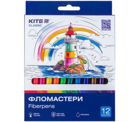 Фломастери, набiр 12 шт. Kite Classic