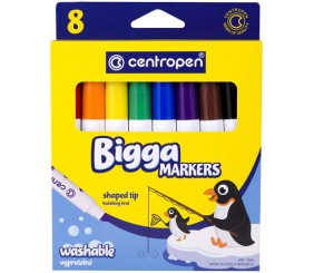Фломастери 7650 Bigga, набір 8 шт.