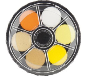 Фарби акв., кругла пласт. упаковка, б/п, 24 кол.