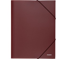 Папка на гумках, А4, бордова