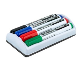 Маркер Whiteboard D2800: 4 маркери та магнітний тримач-губка