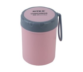 Ланчбокс круглий 450 мл, рожевий