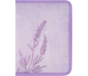 Папка об'ємна на блискавці А5+ Lavender-2