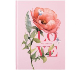 Книга записна тверда обкл. А5, 96 арк., кліт., Love