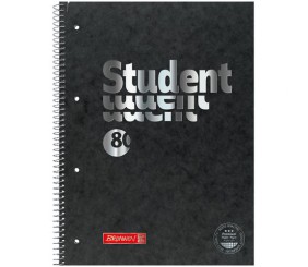 Коледж-блок А4 Premium, кліт., 80 арк., Black